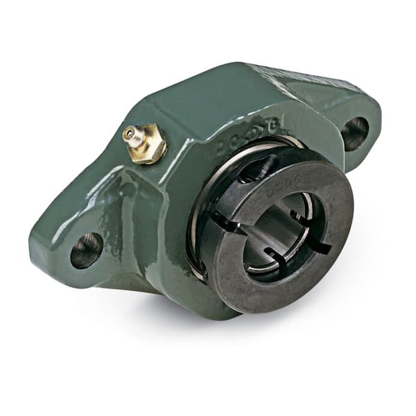 F2B-DL-012, Two-Bolt Flange, Non-Expansion, Cast Iron, 0.75" Bore Dia.